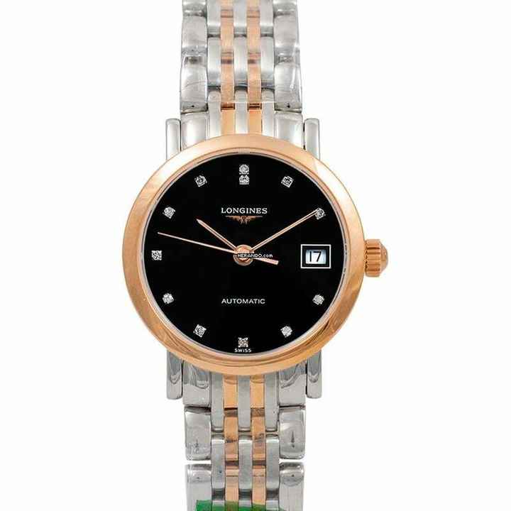  Longines Elegant L43095577 - The Longines Elegant Collection Automatic Diamonds Ladies Watch </h1> 