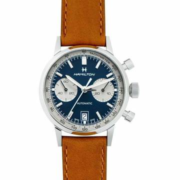  Hamilton Intra-Matic H38416541 - American Classic Intra-Matic Auto Chrono Brown/Leather 40mm </h1> 