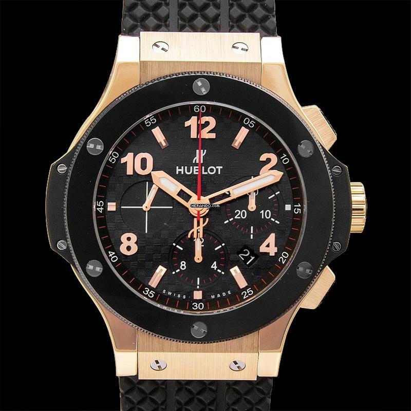Thumbnail von Hublot Big Bang 44 mm 301.PB.131.RX - Big Bang Gold Ceramic Automatic Black Dial 18kt Rose Gold Men's Watch </h1>