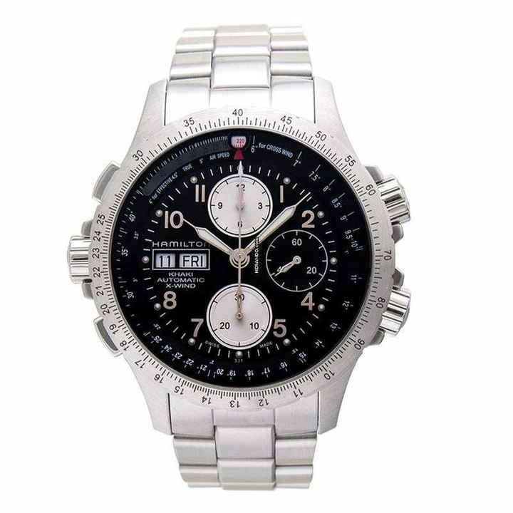  Hamilton Khaki X-Wind H77616133 - Khaki Aviation Automatic Black Dial Stainless steel Men's Watch </h1> 