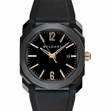  Bulgari Octo 102581 - Octo L'Originale Automatic Black Dial Stainless Steel Men's Watch </h1> 