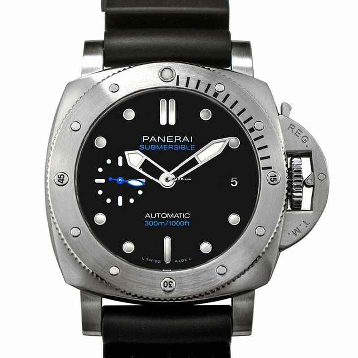  Panerai Submersible PAM00973 - Submersible Automatic Black Dial 42 mm Men's Watch </h1> 