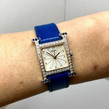 Thumbnail von Hermès Heure H 2 Tone 25mm 0.68TCW DIAMONDS 0.2TCW Sapphires Watch </h1>