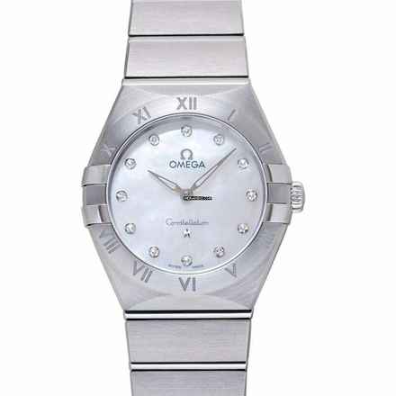  Omega Constellation Ladies 131.10.28.60.55.001 - Constellation Manhattan Quartz 28 mm White Dial Diamonds Ladies Watc </h1> 