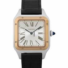 Thumbnail von Cartier Santos W2SA0011 - Santos de Cartier 31.4mm Quartz Silver Dial Stainless Steel & Rose Gold Men's W </h1>