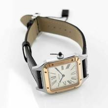 Thumbnail von Cartier Santos W2SA0011 - Santos de Cartier 31.4mm Quartz Silver Dial Stainless Steel & Rose Gold Men's W </h1>