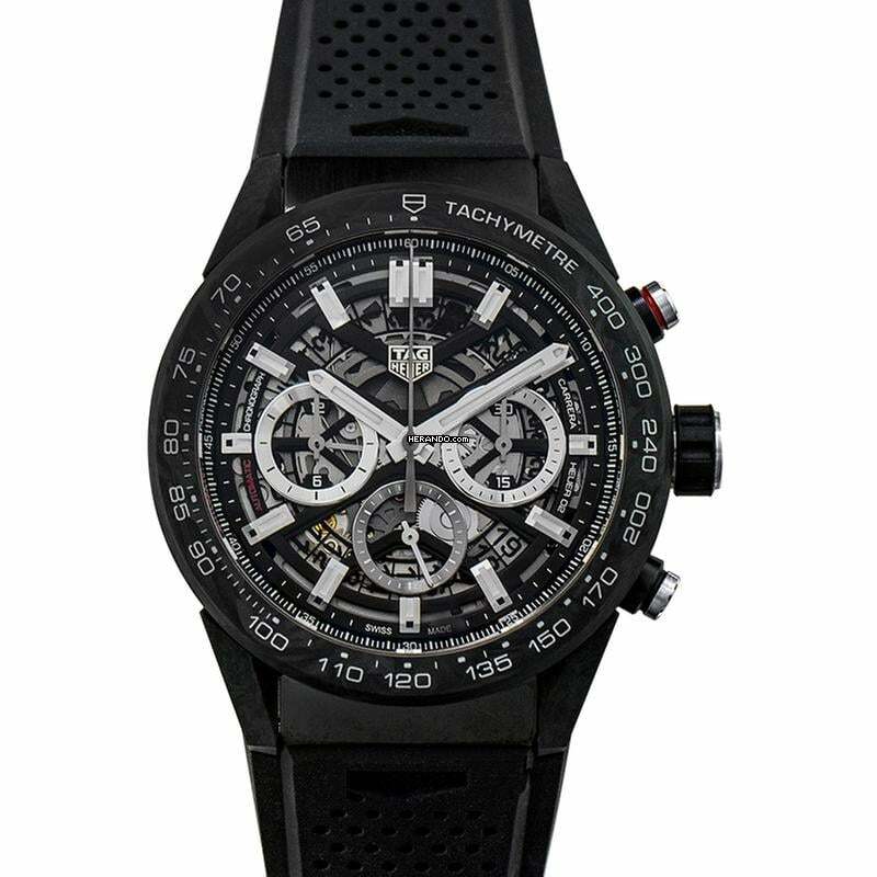 TAG Heuer Carrera CBG2A91.FT6173 - Carrera Calibre Heuer 02 Automatic Skeleton Dial Men's Watch </h1>
