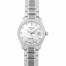 Thumbnail von Longines Master Collection L22574876 - Master Collection Automatic White Dial Diamond Ladies Watch </h1>
