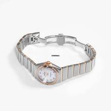 Thumbnail von Omega Constellation Quartz 123.25.27.60.55.001 - Constellation Quartz White Dial Diamond Red Gold Ladies Watch </h1>