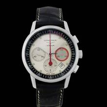 Thumbnail von Longines Column-Wheel Chronograph L47544723 - Heritage Chronograph 41 mm Watch </h1>