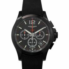 Thumbnail von Longines Conquest L37172569 - Conquest VHP Chronograph Black Rubber Strap Watch 42mm </h1>