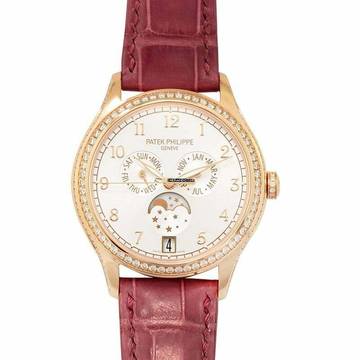  Patek Philippe Annual Calendar 4947R-001 - Complications Annual Calendar Automatic Silver Dial Diamonds Rose Gold Ladies </h1> 