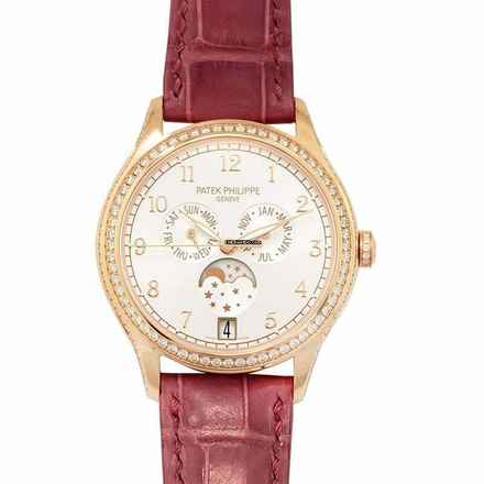  Patek Philippe Annual Calendar 4947R-001 - Complications Annual Calendar Automatic Silver Dial Diamonds Rose Gold Ladies </h1> 