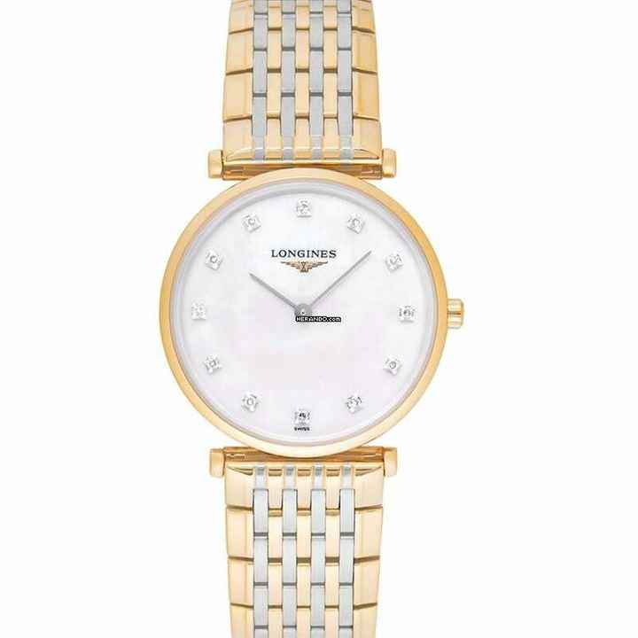  Longines La Grande Classique L45122877 - La Grande Classique de Longines Quartz White Mother Of Pearl Dial Diamond Ladi </h1> 