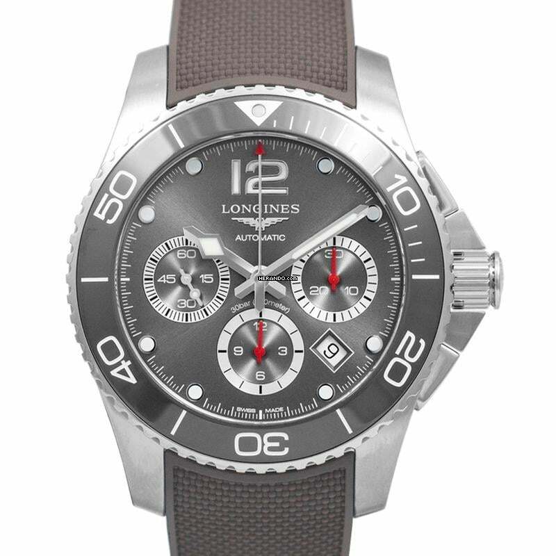  Longines HydroConquest L38834769 - HydroConquest Automatic Chronograph Grey Dial Men's Watch </h1> 