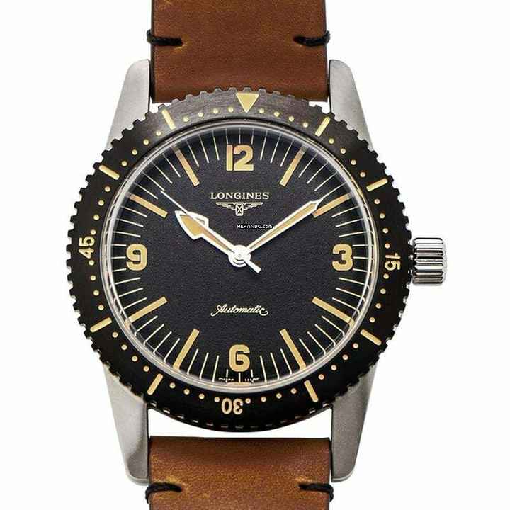  Longines L28224562 - The Longines Skin Diver Watch Automatic Black Dial Men's Watch </h1> 