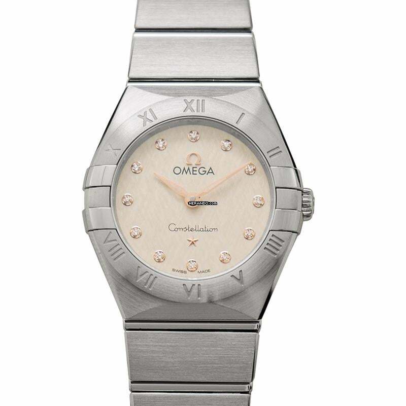 Omega Constellation Ladies 131.10.25.60.52.001 - Constellation Manhattan Quartz 25 mm Quartz Silver Dial Steel Ladies </h1>