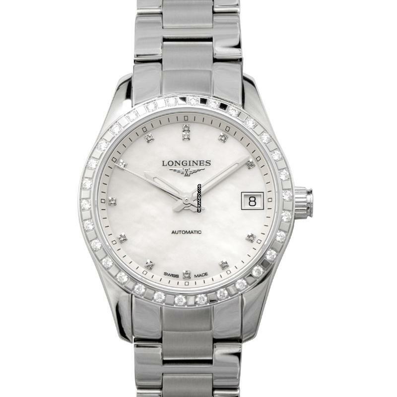  Longines Conquest Classic L23850876 - Conquest Classic Automatic Mother of Pearl Dial Diamond Ladies Watch </h1> 