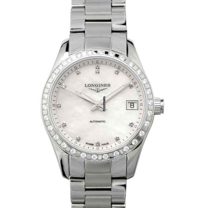  Longines Conquest Classic L23850876 - Conquest Classic Automatic Mother of Pearl Dial Diamond Ladies Watch </h1> 