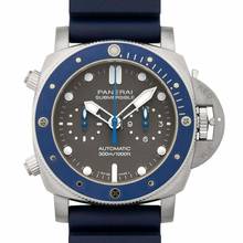 Thumbnail von Panerai Submersible PAM00982 - Submersible Chrono Guillaume Nery Edition 47mm Automatic Grey Dial Men's Watch </h1>