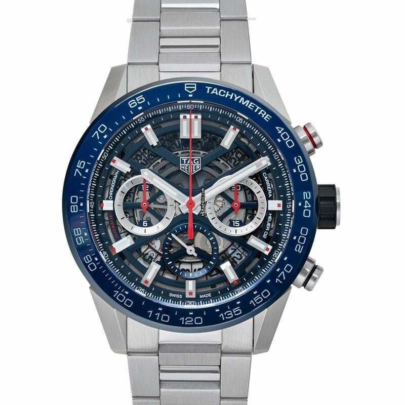 TAG Heuer Carrera CBG2A11.BA0654 - Carrera Calibre Heuer 02 Automatic Skeleton Dial Men's Watch </h1>