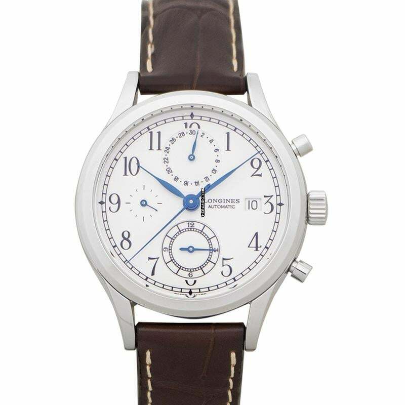  Longines Heritage L28154232 - Heritage Automatic White Dial Chronograph Men's Watch </h1> 
