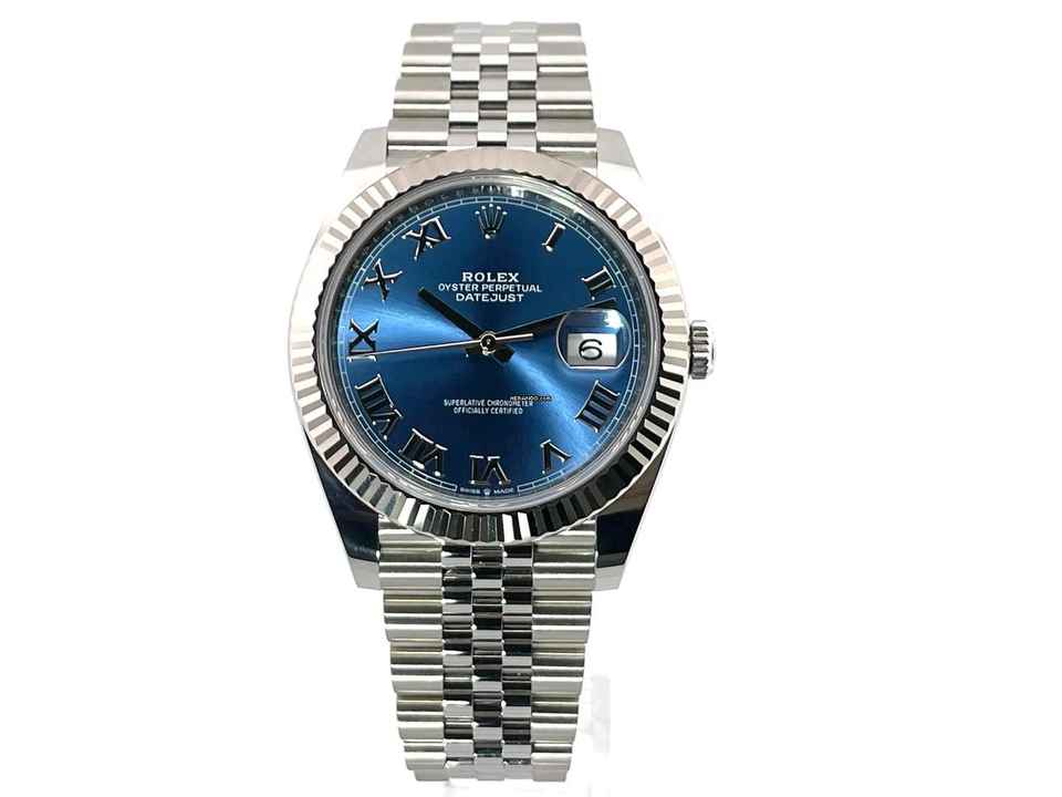  Rolex Datejust 41 Edelstahl Weißgold 126334 Blau Röm Jubile </h1> 