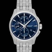 Thumbnail von Hamilton Jazzmaster Auto Chrono H32586141 - Jazzmaster Chronograph Automatic Blue Dial Stainless Steel Men's Watch </h1>