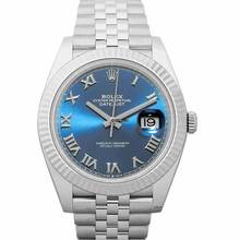 Thumbnail von Rolex Datejust 41 126334-0026 - Datejust 41 Automatic Blue Dial Oystersteel and 18 ct White Gold Men's Watch </h1>