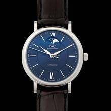 Thumbnail von IWC Portofino Automatic IW459402 - Portofino Automatic Moon Phase Automatic Blue Dial Men's Watch </h1>