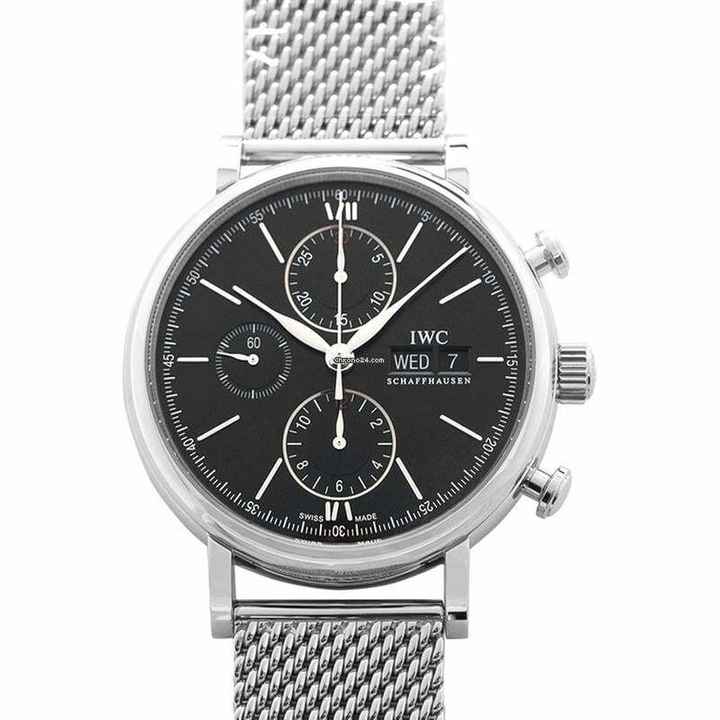  IWC Portofino Chronograph IW391030 - Portofino Chronograph Automatic Black Dial Men's Watch </h1> 