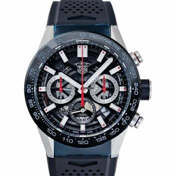  TAG Heuer Carrera CBG2010.FT6143 - Carrera Calibre Heuer 02 Automatic Black Skeleton Dial Men's Watch </h1> 