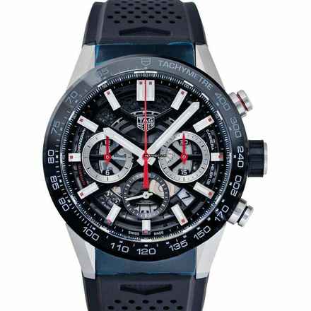  TAG Heuer Carrera CBG2010.FT6143 - Carrera Calibre Heuer 02 Automatic Black Skeleton Dial Men's Watch </h1> 