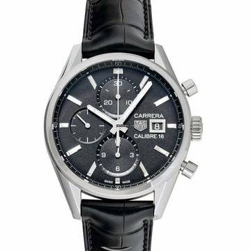  TAG Heuer Carrera Calibre 16 CBK2110.FC6266 - Carrera Calibre 16 Automatic Black Dial Chronograph Men's Watch </h1> 