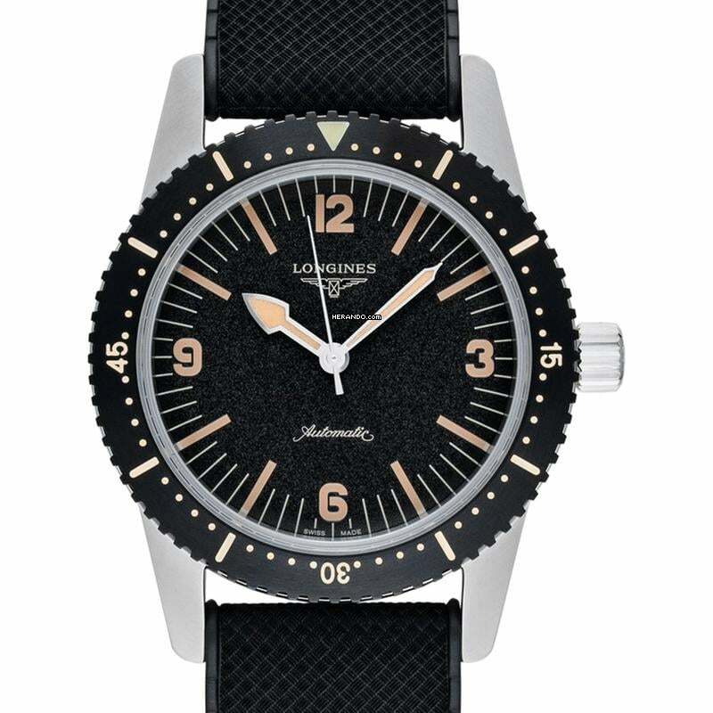  Longines L28224569 - The Longines Skin Diver Automatic Black Dial Men's Watch </h1> 
