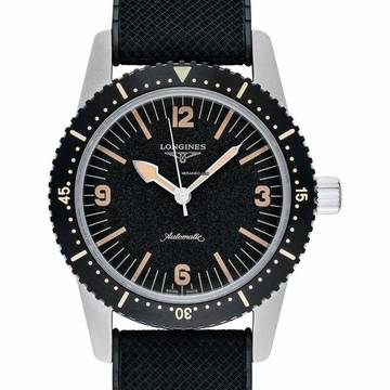  Longines L28224569 - The Longines Skin Diver Automatic Black Dial Men's Watch </h1> 