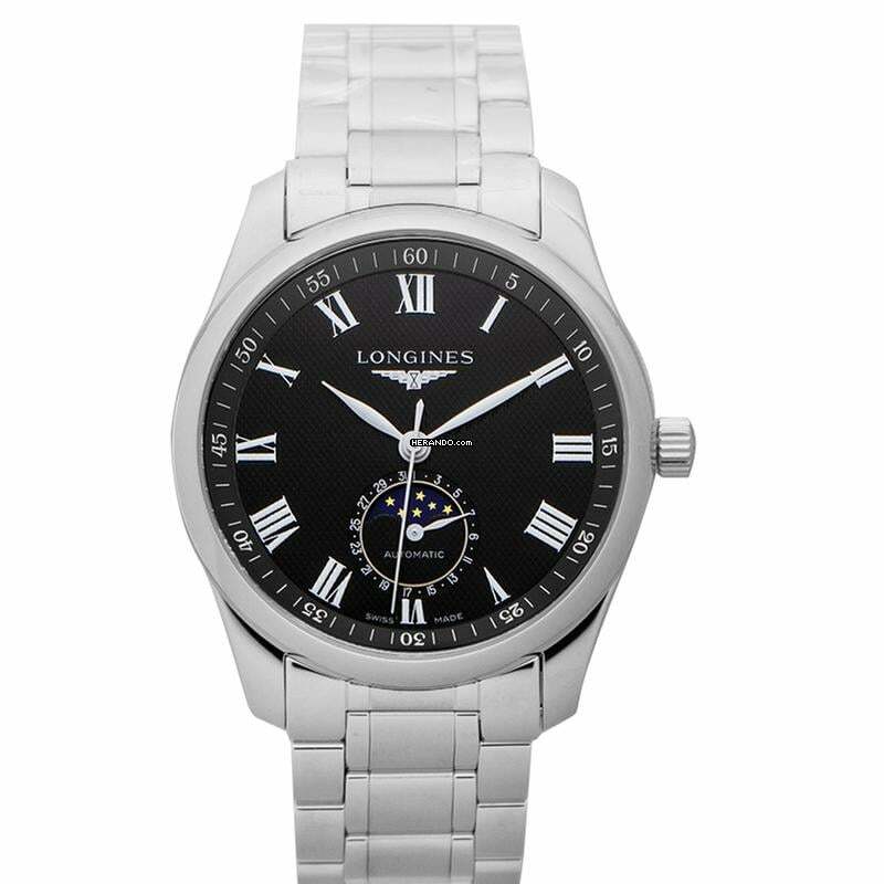  Longines Master Collection L29094516 - Master Collection Moonphase Automatic Black Dial Men's Watch </h1> 