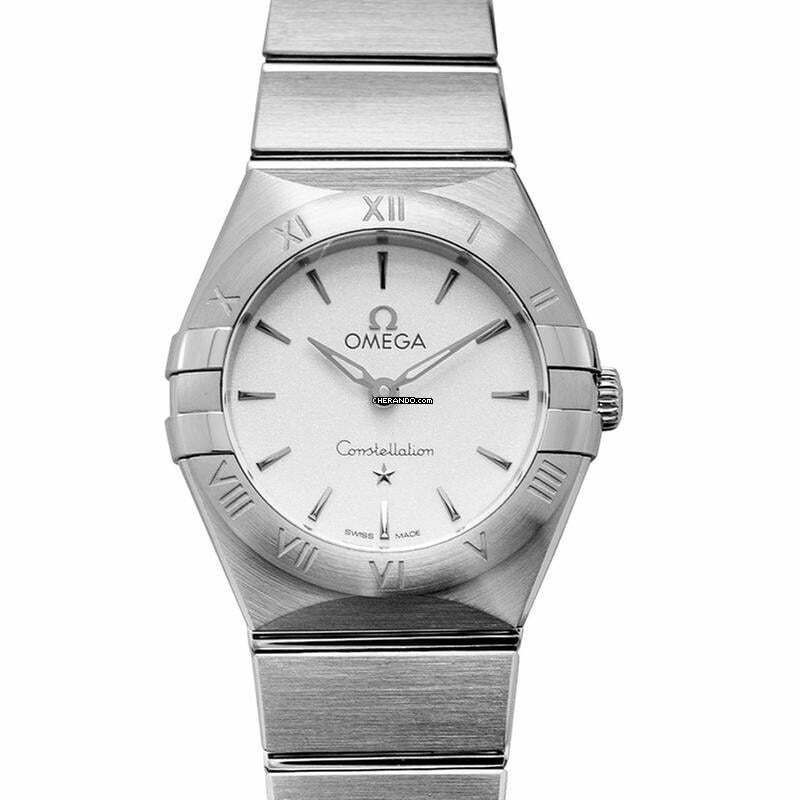 Omega Constellation Ladies 131.10.25.60.02.001 - Constellation Manhattan Quartz 25 mm Quartz Silver Dial Steel Ladies </h1>