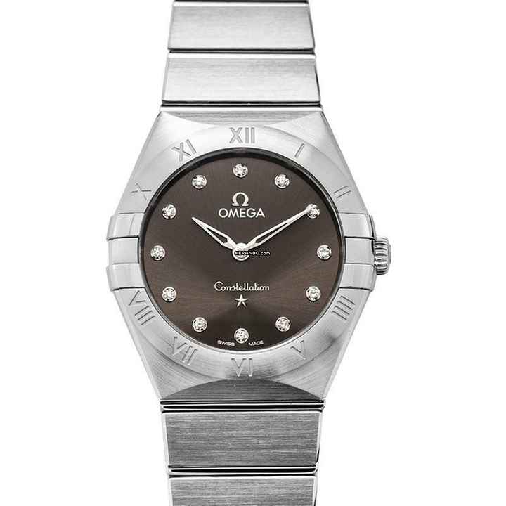  Omega Constellation Quartz 131.10.28.60.56.001 - Constellation Manhattan Quartz 28 mm Quartz Grey Dial Steel Diamond </h1> 
