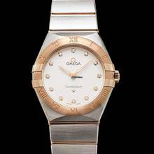 Thumbnail von Omega Constellation 131.20.28.60.52.001 - Constellation Manhattan Quartz 28 mm Quartz Silver Dial Sedna Gold </h1>