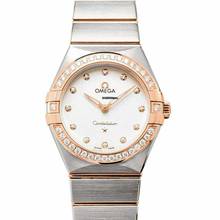 Thumbnail von Omega Constellation Quartz 131.25.28.60.52.001 - Constellation Manhattan Quartz 28 mm Quartz Silver Dial Sedna Gold </h1>