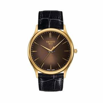 Tissot T926.410.16.291.00 - T-Gold Excellence 18k Gold Quartz Brown Dial Men's Watch </h1> 