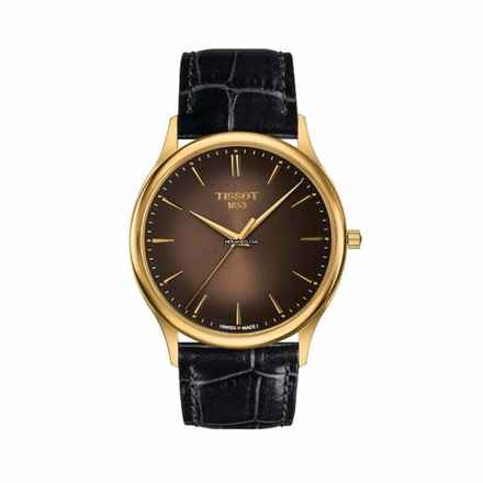  Tissot T926.410.16.291.00 - T-Gold Excellence 18k Gold Quartz Brown Dial Men's Watch </h1> 