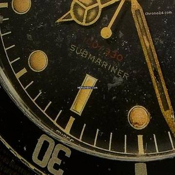 Rolex Submariner (No Date) 6536-1 Red Depth 1955 mit Papiere 