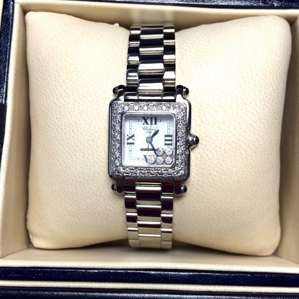  Chopard Happy Sport Steel 5 Floating DIAMONDS Watch </h1> 
