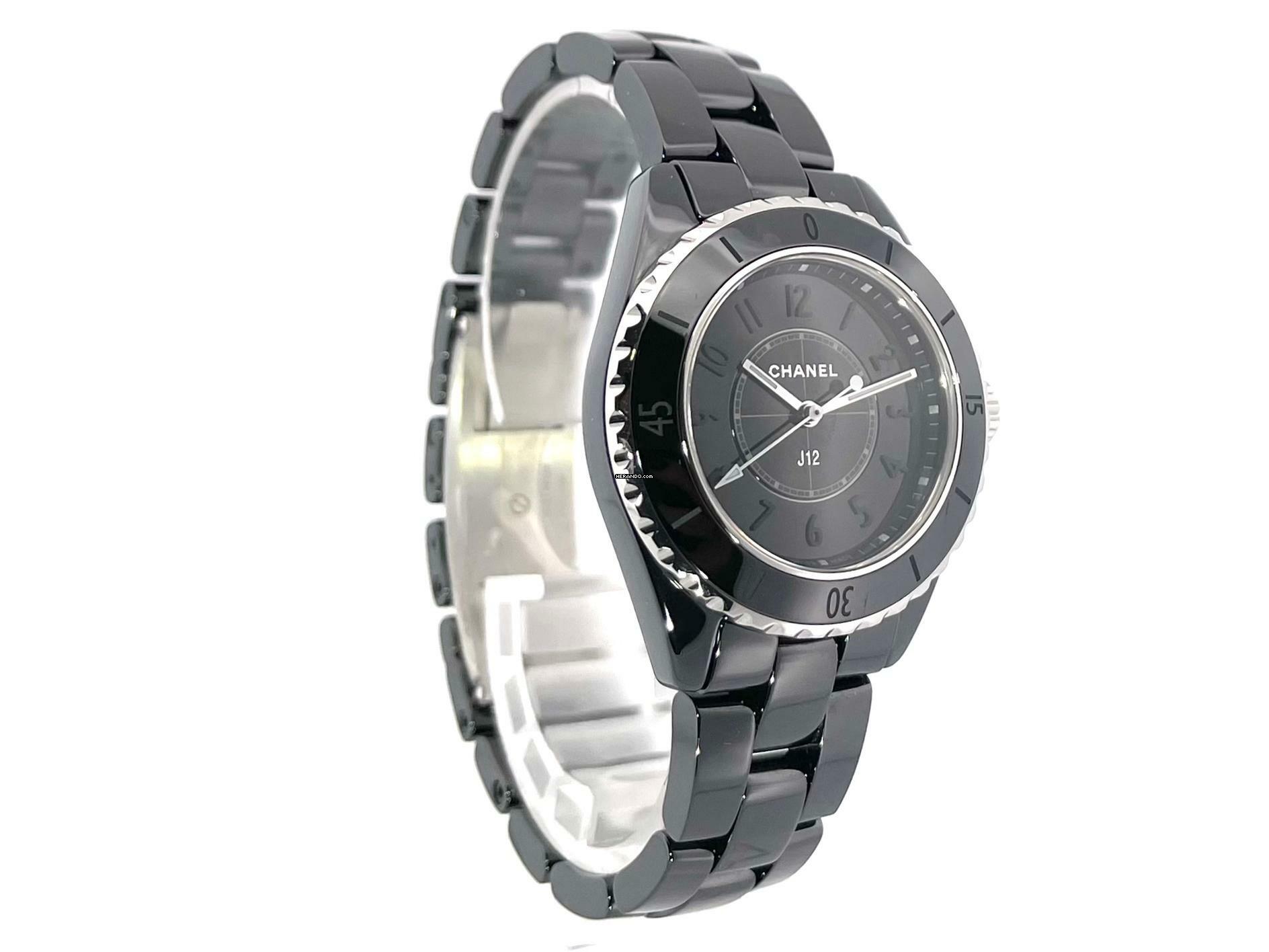 Thumbnail von Chanel J12 Phantom Schwarz 33 Quarz Ref. H6346 </h1>