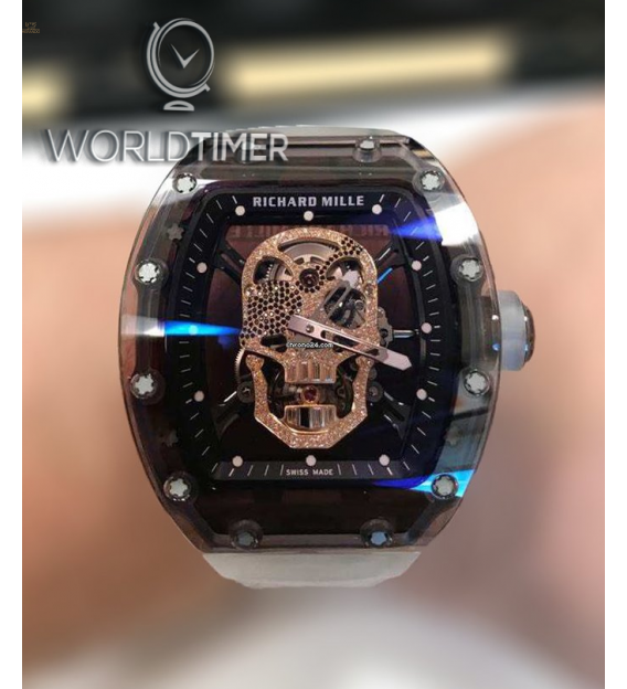 Richard Mille [NEW] RM 52-01 Sapphire Diamond Skull Tourbillon