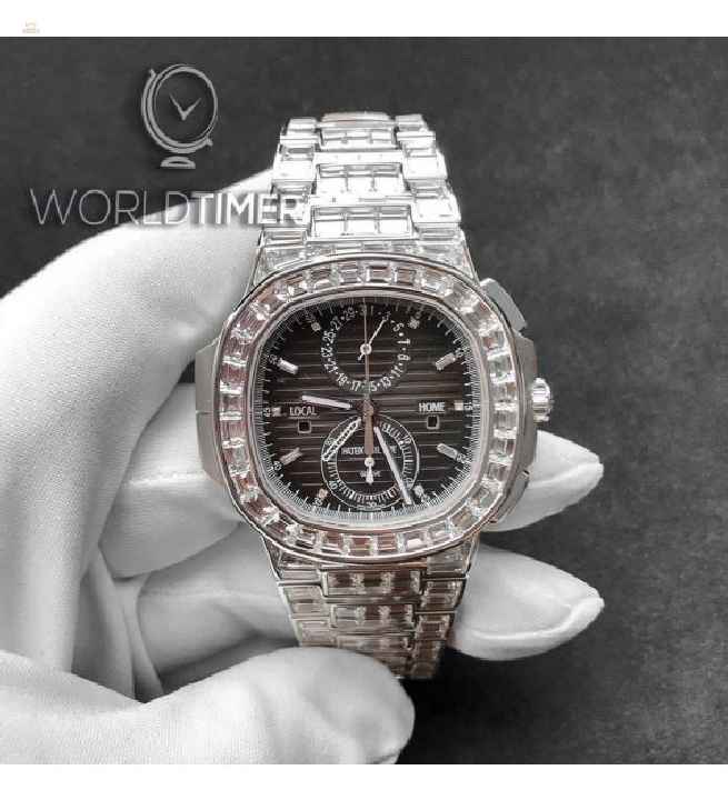Patek Philippe NEW-全新 Nautilus Travel Time Chrono Haute Joaillerie 5990/1400G