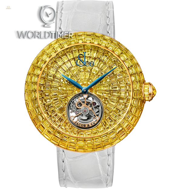 Jacob & Co. 捷克豹 [NEW] Brilliant Flying Tourbillon Yellow Diamonds BT543.50.YD.UA.B (Retail:HK$17,181,000)