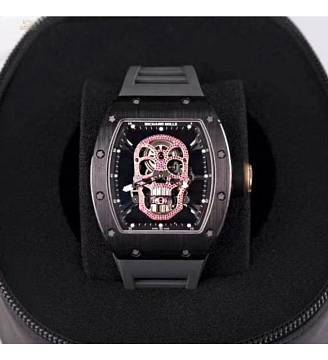 Richard Mille [2016 USED][UNIQUE] RM 52-01 Red Diamond Skull Tourbillon